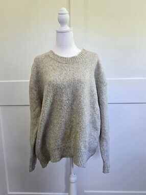Zara Beige Large Over Sized Womens Sweater